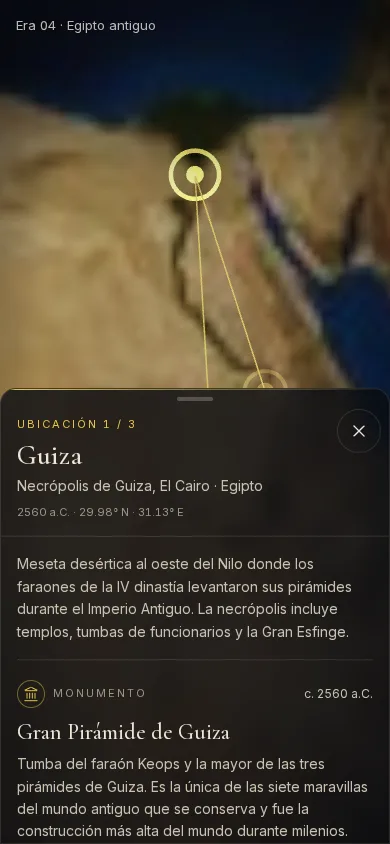 Cronotopo en un celular con la hoja inferior abierta